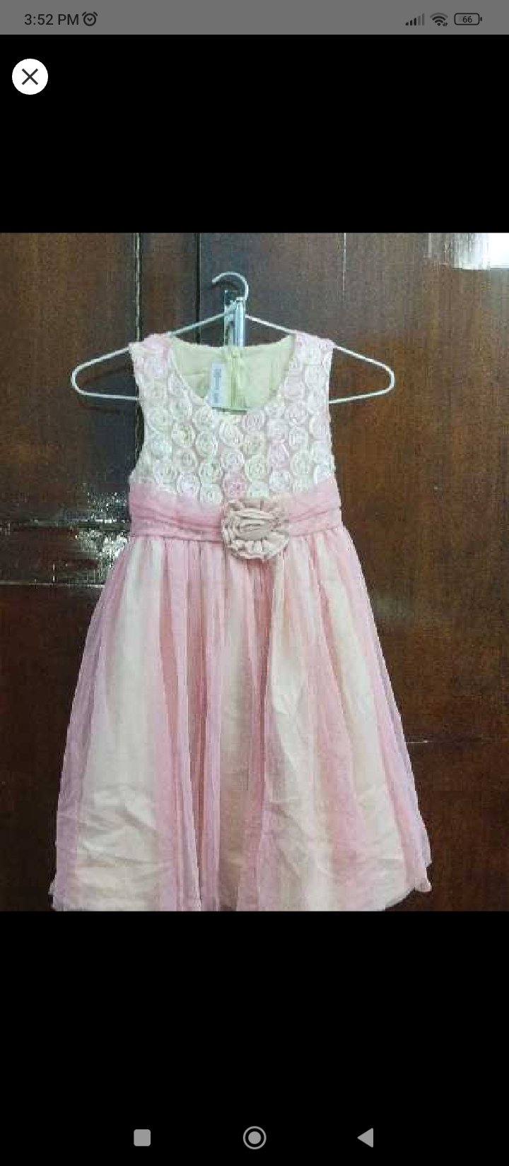 Charming pink floral party dress